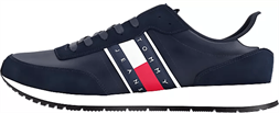 Tommy Jeans Zapatillas estilo running con cordones y logo EM0EM01351 